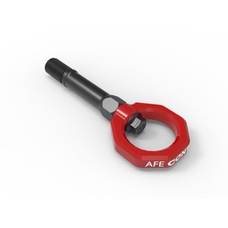 Afe Control Front Tow Hook Red