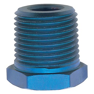 Performance 3/8in Male to 1/4in Female Pipe Bushing Reducer (Blue