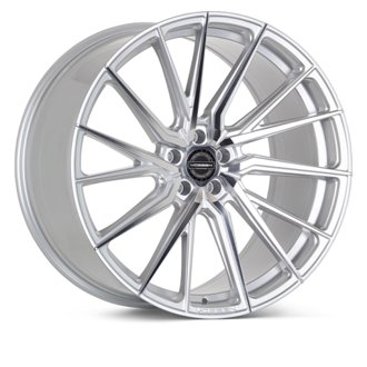 HF-4T 20x9 / 5x120 / ET35 / Flat Face / 72.56 - Silver Polished - Left Wheel