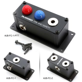 Jack Box Headset Stations for RRP800 Fire & Safety Intercoms w/ Dual PTT