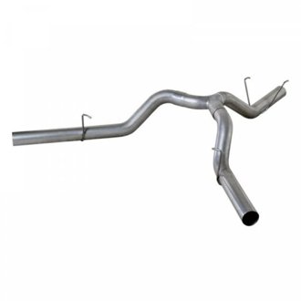 Diamond Eye KIT 4in DPF-BACK Single DUAL: DODGE 6.7L 2500 2014 LONG BOX ONLY