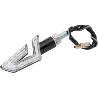 Led Director Turn Signals Pair - Black/Amber