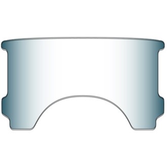 77-93 Harley-Davidson FLHS Heritage Replacement Window-Clear