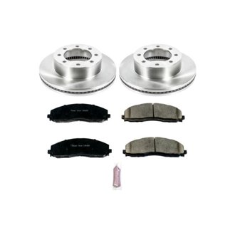 Oe Stock Replacement Low-Dust Ceramic Brake Pad And Rotor Kit