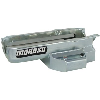 86-Up Chevrolet Small Block (w/1 Piece Rear Main Seal) Wet Sump 6qt 6.5in Steel Oil Pan