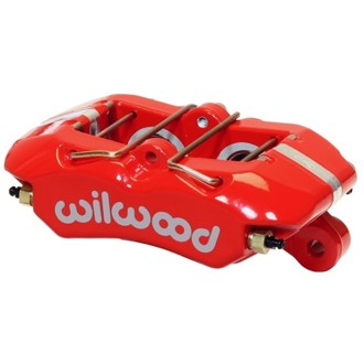 Wilwood Caliper-Forged Dynapro 4 5.25in Mount-Red-Universal 1.38/1.38in Pistons .81in Disc