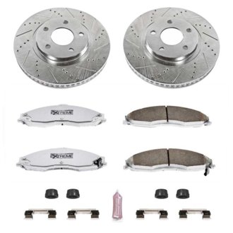 Z26 Street Performance Ceramic Brake Pad and Drilled & Slotted Rotor Kit