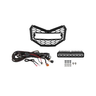 17-26 Can Am Maverick X3 SS10 Grille Sport White Driving