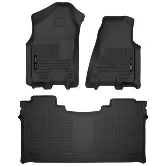 19-22 Dodge Ram 1500 Crew Cab X-Act Contour Front & Second Seat Floor Liners - Black