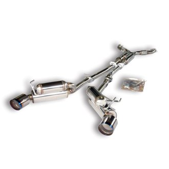 03-06 350z Dual Hi-Power Ti Tip Catback Exhaust (SUS304 NO COATING