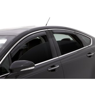 AVS 13-18 Ford Fusion Ventvisor In-Channel Front & Rear Window Deflectors 4pc - Smoke