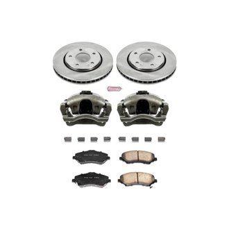 Oe Stock Replacement Low-Dust Ceramic Brake Pad, Rotor And Caliper Kit