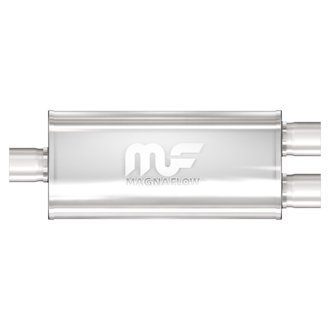 3 in/2.5 in Center/Dual; 5 in x 14 in x 8 in Body Muffler