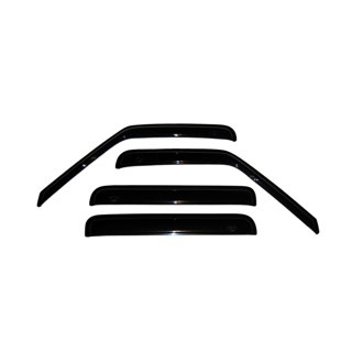 AVS 01-05 Chevy S10 Crew Cab Ventvisor Outside Mount Window Deflectors 4pc - Smoke