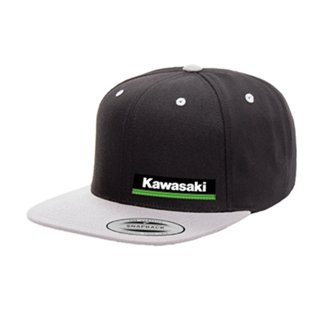 Kawasaki Wedge Snapback Hat / Black-Gray Os