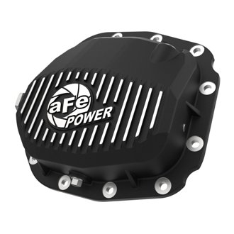 Pro Series Rear Differential Cover Black W/ Machined Fins