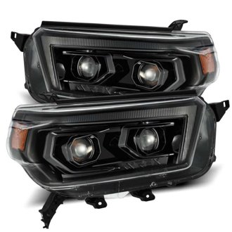 10-13 Toyota 4Runner PRO-Series Proj Headlights Plank Style Alpha Blk w/Seq Signal/DRL