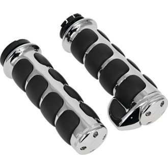 Iso Grips With Throttle Boss Dual Cable Chrome