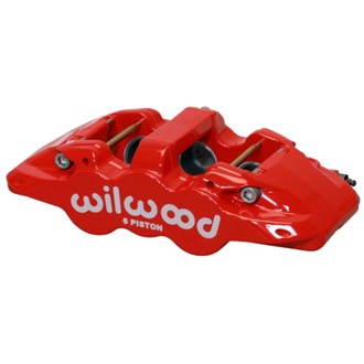 Wilwood caliper AERO6 1.75/1.62/1.62 .810 rotor .80 THK pad R/H red