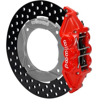 Wilwood 2020+ Polaris RZR Pro UTV6 Rear Kit 11.25in - Red Calipers/Drilled Rotors