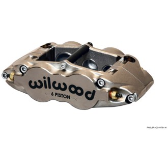 Wilwood Caliper-Narrow Superlite 6R-LH - Nickel 1.62/1.12/1.12in Pistons 1.10in Disc