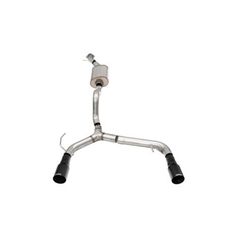Corsa 21-25 Ford Bronco 2.3L 2-Door 2.75in Cat-Back Dual Rear Exhaust w/ 4in Straight-Cut Black Tips