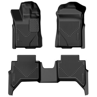 2024 Ford Ranger CC/SuperCrew Weatherbeater Front & 2nd Seat Floor Liners - Black