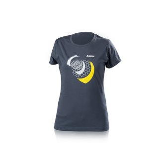 Lifestyle T-Shirt Mesh Womens Blue-Grey - Large