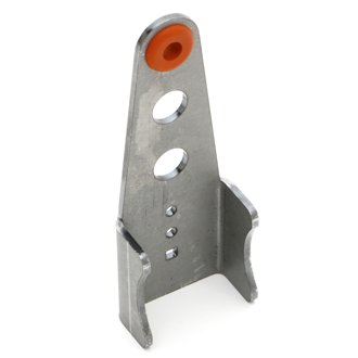 DISCONTINUED-UNIVERSAL, 90º WELD-ON EXHAUST HANGER; 2 IN. TUBE DIA.; MILD STEEL