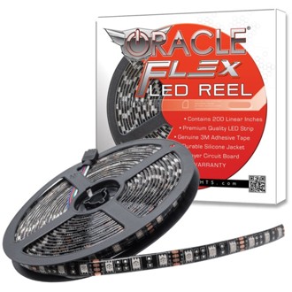 Exterior Black Flex Led Spool, White