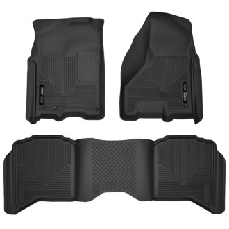 09-18 Dodge Ram 1500 Crew Cab X-Act Contour Front & Second Seat Floor Liners - Black