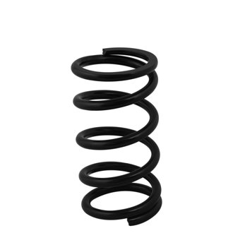 Spring, Cr-Si High Travel 2-1/2" Id, 9" X 450 Lbs/In. Black Pwdr Coat
