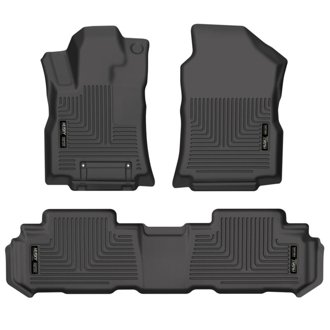 19-23 Subaru Ascent Weatherbeater Black Front & 2nd Seat Floor Liners