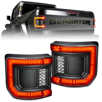 V2 "Black Series" Flush Mount LED Tail Lights for Jeep Gladiator JT