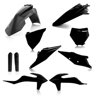 19-22 KTM 125-450 SX/ SX-F/ XC-F/ XC/ XC-tpi Full Plastic Kit - Black
