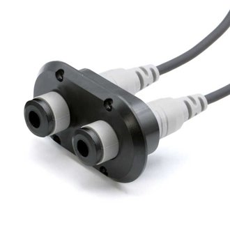 Dual Headset / Helmet Jack Flush Mount Offroad