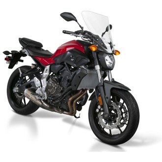 14-17 Yamaha FZ-07/MT-07 V Stream/ Wave Tall Windshield-Clear
