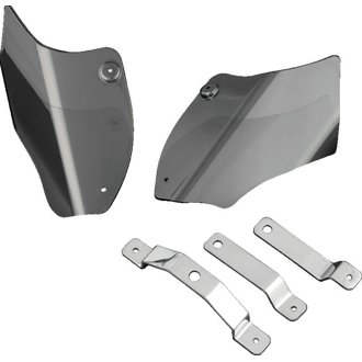 Saddle Shields Heat Deflectors 00-17 Softail Smoke