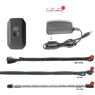 Flex Strip Million Color XKCHROME App Controlled Home Indoor & Outdoor LED Light Kit 4x3ft