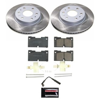 Semi-Coated Rotor And Low-Dust Ceramic Brake Pad Kit