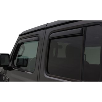AVS 07-18 Jeep Wrangler Unlimited Ventvisor In-Channel Front & Rear Window Deflectors 4pc - Smoke