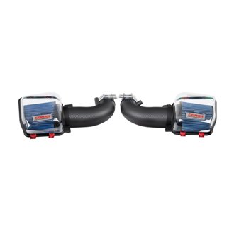Corsa 2024+ Ford Mustang GT 5.0L Carbon Fiber Cold Air Intake w/ MaxFlow Oiled Air Filters - Matte