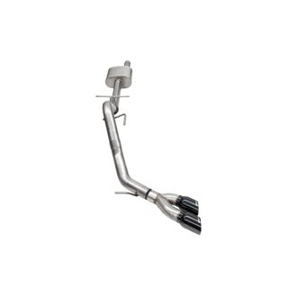 Corsa 2024-2025 Ford Ranger 3in Cat-Back Exhaust 4in Black PVD Pro-Series Slash Cut Twin Tip