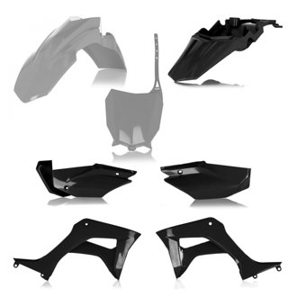 19+ Honda CRF110F Full Plastic Kit - Gray/Black