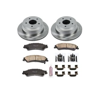 Oe Stock Replacement Low-Dust Ceramic Brake Pad And Rotor Kit