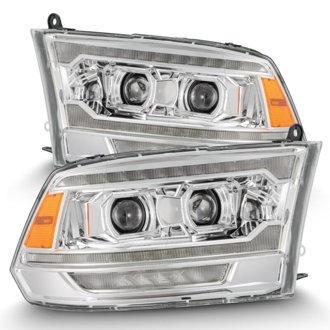 09-18 Ram 1500 PRO-Series Proj Headlights Chrome w/ Sequential Signal and Top/Middle DRL