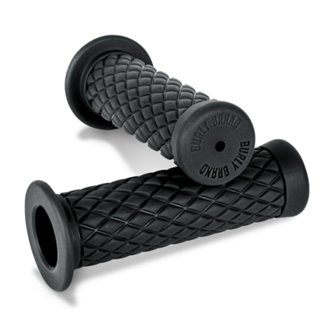 Rubber Diamondback Grips 1in - Black