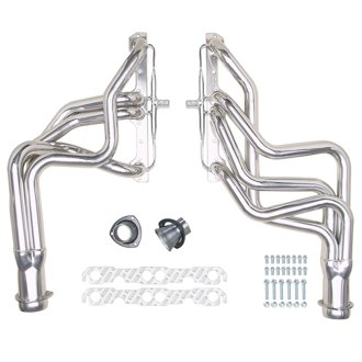 Silver Long-Tube EO Headers For '64-77 Chevelle 283-400 w/A.I.R.