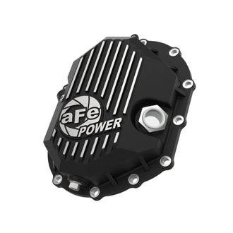 Pro Series Front Differential Cover Black W/ Machined Fins