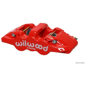 Wilwood Caliper-Aero4-L/H - Red 1.88/1.62in Pistons 1.25in Disc
